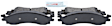 BE1158 Front Blue Series Semi-metallic Brake Pad Set