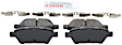 2010 Mercury Milan - Rear Ceramic Brake Pad Set, 3.0L 6Cyl, Blue Series