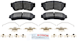 BE1164H Front Blue Series Ceramic Brake Pad Set