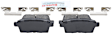 2009 Ford Edge - Rear Ceramic Brake Pad Set, 3.5L 6Cyl, Blue Series