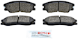 BE1264 Front Blue Series Ceramic Brake Pad Set