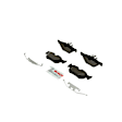BE1267H Rear Euroline Series Semi-metallic Brake Pad Set