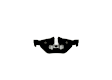 BE1267H Rear Euroline Series Semi-metallic Brake Pad Set