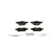 BE1267H Rear Euroline Series Semi-metallic Brake Pad Set