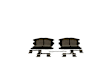 2008 Pontiac Torrent - Rear Ceramic Brake Pad Set, 3.4L 6Cyl, Blue Series
