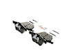 2013 Volvo XC70 - Front Ceramic Brake Pad Set, Euroline Series
