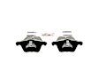 2013 Volvo XC70 - Front Ceramic Brake Pad Set, Euroline Series