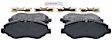 2023 Mercedes Benz Metris - Front Semi-metallic Brake Pad Set, 2.0L 4Cyl, Blue Series