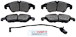 2014 Audi A4 allroad - Front Semi-metallic Brake Pad Set, 2.0L 4Cyl, Blue Series