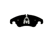 BE1322H Front Blue Series Semi-metallic Brake Pad Set
