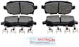 2012 Volkswagen Routan - Rear Ceramic Brake Pad Set, 3.6L 6Cyl, Euroline Series