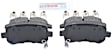 2012 Volkswagen Routan - Rear Ceramic Brake Pad Set, 3.6L 6Cyl, Euroline Series