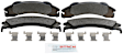 2009 Ford E-150 - Rear Semi-metallic Brake Pad Set, 5.4L 8Cyl, Blue Series