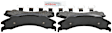 2009 Ford E-150 - Rear Semi-metallic Brake Pad Set, 5.4L 8Cyl, Blue Series