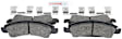 BE1363H Front Blue Series Semi-metallic Brake Pad Set