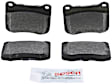 BE1366 Rear Blue Series Semi-metallic Brake Pad Set