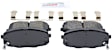 2012 Hyundai Elantra - Front Ceramic Brake Pad Set, Hatchback, 2.0L 4Cyl, Blue Series