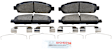 2012 Toyota Venza - Front Ceramic Brake Pad Set, 2.7L 4Cyl, Blue Series
