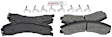 2018 Chevrolet Express 4500 - Rear Ceramic Brake Pad Set, 6.0L 8Cyl, Blue Series