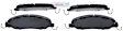2012 Ford Mustang - Front Ceramic Brake Pad Set, 3.7L 6Cyl, Blue Series
