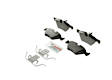 BE1504H Front Euroline Series Semi-metallic Brake Pad Set