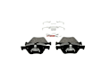 BE1504H Front Euroline Series Semi-metallic Brake Pad Set
