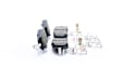 BE1539H Front Euroline Series Ceramic Brake Pad Set