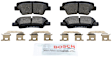 2017 Hyundai Accent - Rear Ceramic Brake Pad Set, With Rear Disc Brake, Blue Series