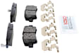 2017 Hyundai Accent - Rear Ceramic Brake Pad Set, With Rear Disc Brake, Blue Series