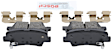 2017 Hyundai Accent - Rear Ceramic Brake Pad Set, With Rear Disc Brake, Blue Series
