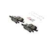 2012 Ford Focus - Rear Ceramic Brake Pad Set, BATTERY EV (EV/BEV), with Electronic Disc Brake Pad Wear Sensor(s), Blue Series