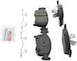 2012 Fiat 500 - Front Ceramic Brake Pad Set, 1.4L 4Cyl, Naturally Aspirated, GAS, Blue Series