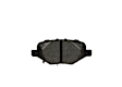 2016 Ford Explorer - Rear Semi-metallic Brake Pad Set, 3.5L 6Cyl, With Vented Rotors, Blue Series