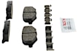 2015 Dodge Grand Caravan - Rear Ceramic Brake Pad Set, 3.6L 6Cyl, Without Heavy Duty Brakes, Blue Series