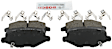 2015 Dodge Grand Caravan - Rear Ceramic Brake Pad Set, 3.6L 6Cyl, Without Heavy Duty Brakes, Blue Series