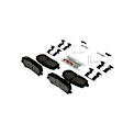 BE1724H Rear Blue Series Ceramic Brake Pad Set