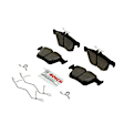 2020 Volkswagen Arteon - Rear Ceramic Brake Pad Set, 300mm Rear Disc; 312mm Front Disc, Blue Series
