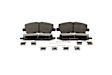 2021 Ford Mustang - Rear Ceramic Brake Pad Set, 2.3L 4Cyl, 6 Piston Caliper, Blue Series
