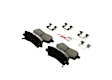 2021 Ford Mustang - Rear Ceramic Brake Pad Set, 2.3L 4Cyl, 6 Piston Caliper, Blue Series