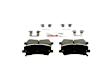 2021 Ford Mustang - Rear Ceramic Brake Pad Set, 2.3L 4Cyl, 6 Piston Caliper, Blue Series