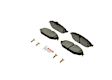 2018 Mercedes Benz C300 - Front Ceramic Brake Pad Set, 2.0L 4Cyl, Without AMG Performance Package, Replacement, Blue Series