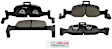 BE1897 Front Ceramic Brake Pad Set