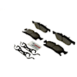 2020 Dodge Durango - Front Ceramic Brake Pad Set, Standard Brakes; With Solid Rear Rotors, Blue Series