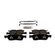 2020 Dodge Durango - Front Ceramic Brake Pad Set, Standard Brakes; With Solid Rear Rotors, Blue Series