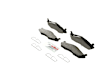 BE203H Front Euroline Series Semi-metallic Brake Pad Set