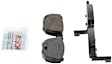 1983 Nissan Maxima - Rear Ceramic Brake Pad Set, 2.4L 6Cyl, Blue Series