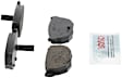 1983 Nissan Maxima - Rear Ceramic Brake Pad Set, 2.4L 6Cyl, Blue Series