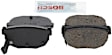 1983 Nissan Maxima - Rear Ceramic Brake Pad Set, 2.4L 6Cyl, Blue Series