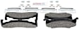 1988 Dodge W250 - Front Semi-metallic Brake Pad Set, 3500 lb Front Axle, Blue Series