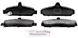 BE294 Front Blue Series Semi-metallic Brake Pad Set
